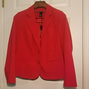 Lane Bryant Fully Lined Red Blazer NEW